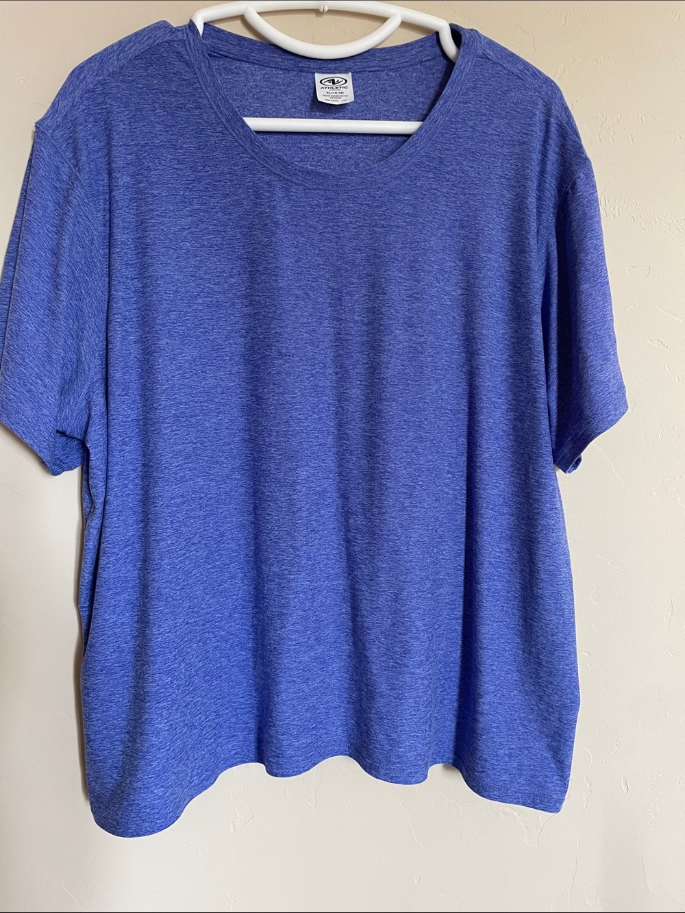 Athletic Works Heather Royal Blue Short Sleeve Tee